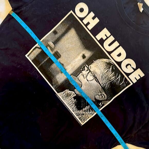 COPY - Black T-Shirt with 'Oh Fudge' Graphic Christmas Story Size XL - Picture 2 of 5